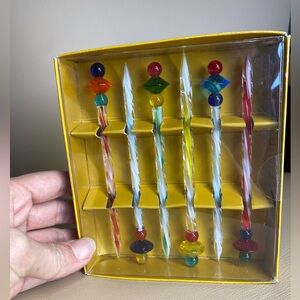 Pier 1 Imports Celebration Hors D'oeuvre 6pc. Glass Picks